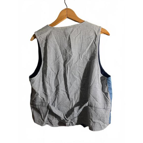 Vintage Embroidered Patchwork Vest by Casey & Max M/Large - Picture 7 of 8